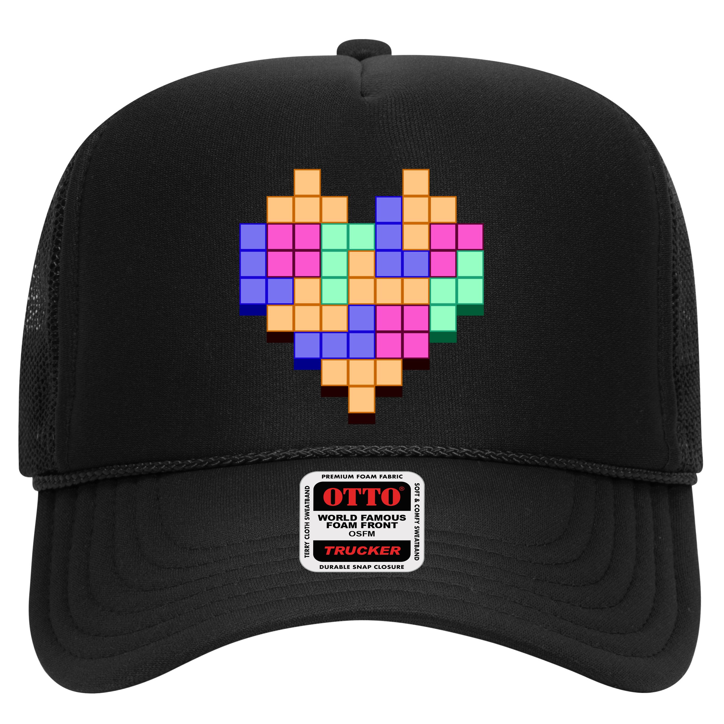 Heart Block Game Valentine's Day Gamer Love Hat