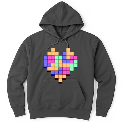 Heart Block Game Valentine's Day Gamer Love Hoodie