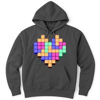 Heart Block Game Valentine's Day Gamer Love Hoodie