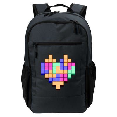 Heart Block Game Valentine's Day Gamer Love Backpack