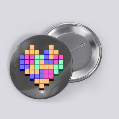 Heart Block Game Valentine's Day Gamer Love Button