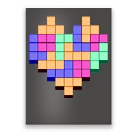 Heart Block Game Valentine's Day Gamer Love Poster