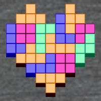 Heart Block Game Valentine's Day Gamer Love 25L Jumbo Tote
