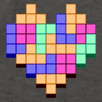 Heart Block Game Valentine's Day Gamer Love Vector Backpack