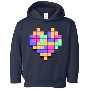 Heart Block Game Valentine's Day Gamer Love Toddler Hoodie