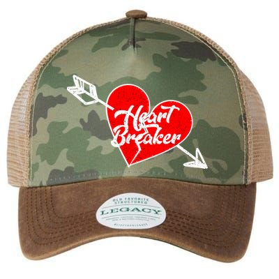 Heart Breaker Valentine's Day Broken Heart Arrow Legacy Tie Dye Trucker Hat