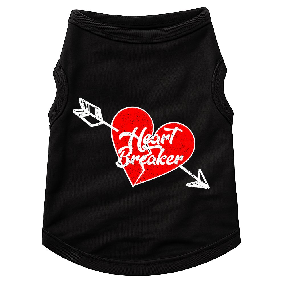 Heart Breaker Valentine's Day Broken Heart Arrow Doggie Tank