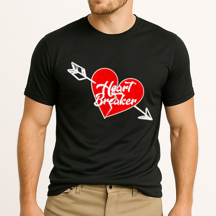 Heart Breaker Valentine's Day Broken Heart Arrow Cooling Performance Crew T-Shirt
