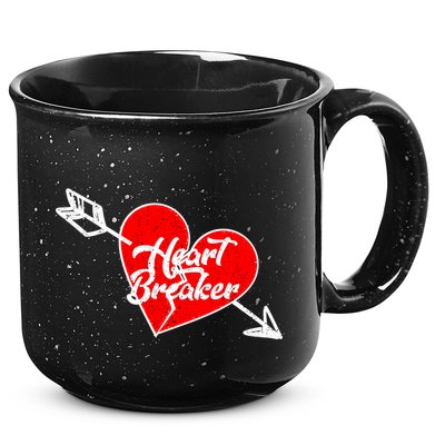 Heart Breaker Valentine's Day Broken Heart Arrow 15oz Campfire Ceramic Mug