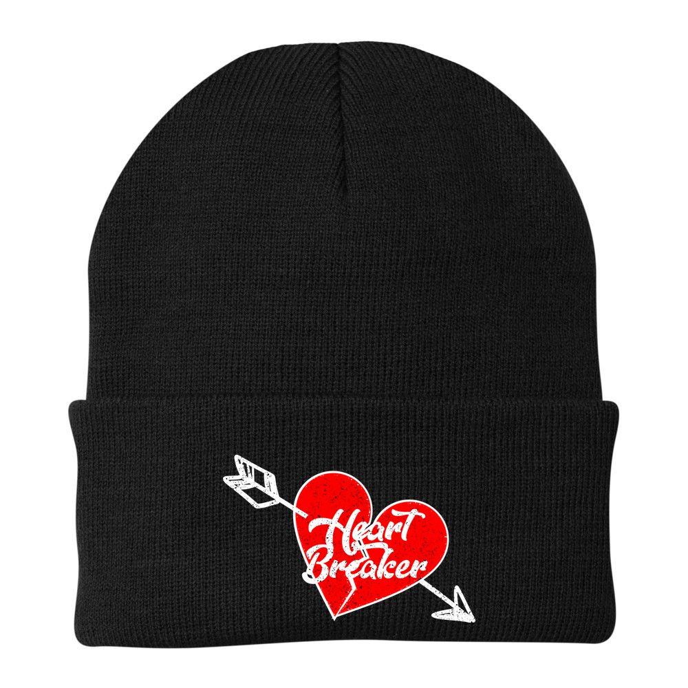 Heart Breaker Valentine's Day Broken Heart Arrow Beanie