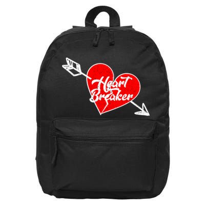 Heart Breaker Valentine's Day Broken Heart Arrow 16 in Basic Backpack