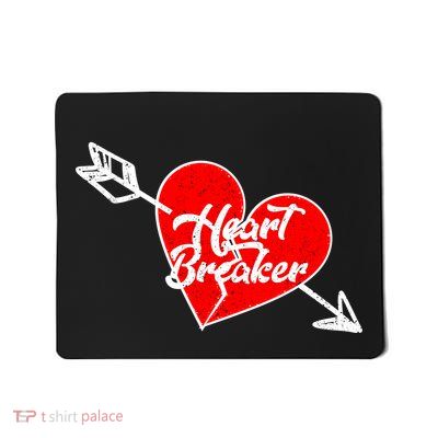 Heart Breaker Valentine's Day Broken Heart Arrow Mousepad