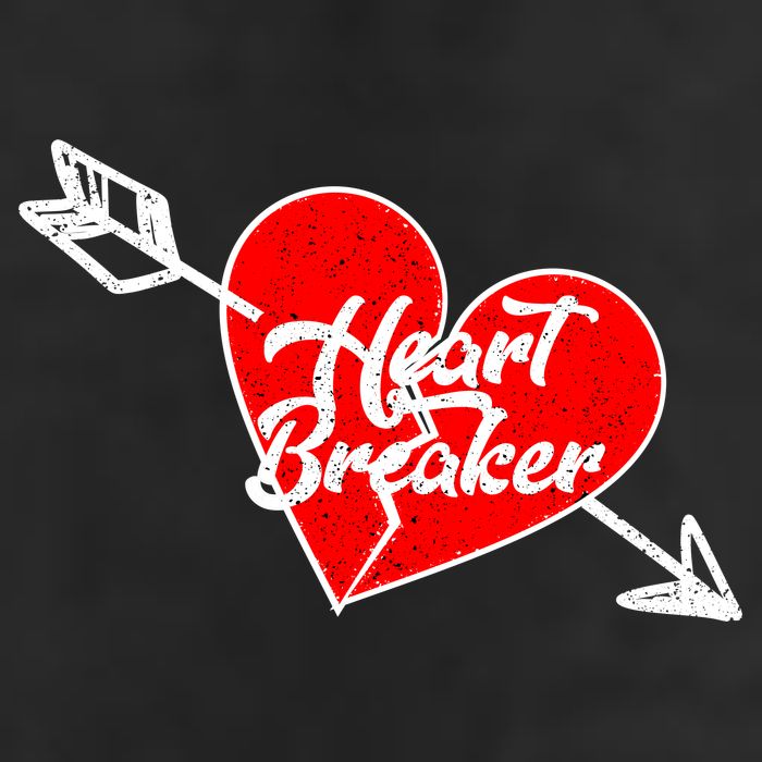 Heart Breaker Valentine's Day Broken Heart Arrow Golf Towel
