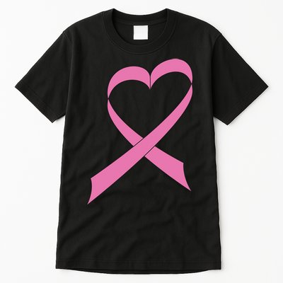 Heart Breast Cancer Ribbon Tall T-Shirt