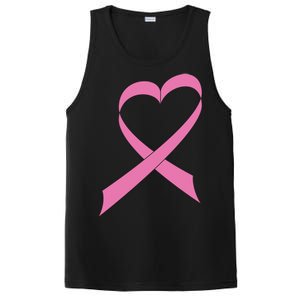 Heart Breast Cancer Ribbon PosiCharge Competitor Tank