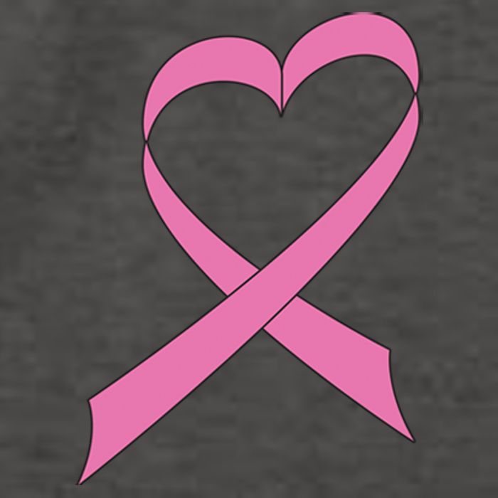 Heart Breast Cancer Ribbon Vector Backpack