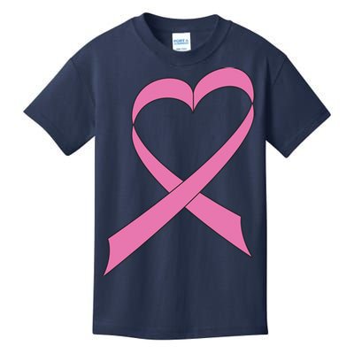 Heart Breast Cancer Ribbon Kids T-Shirt