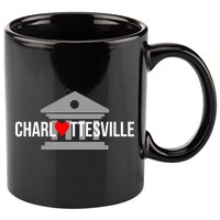 Heart Charlottesville 11oz C Handle Ceramic Mug
