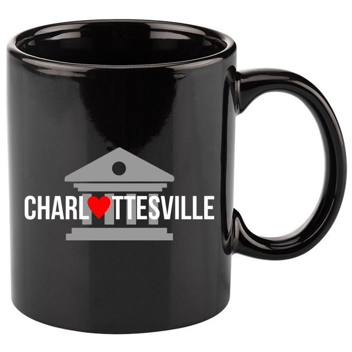 Heart Charlottesville 11oz C Handle Ceramic Mug