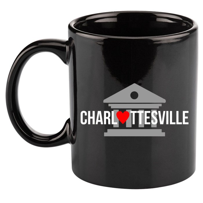 Heart Charlottesville 11oz C Handle Ceramic Mug