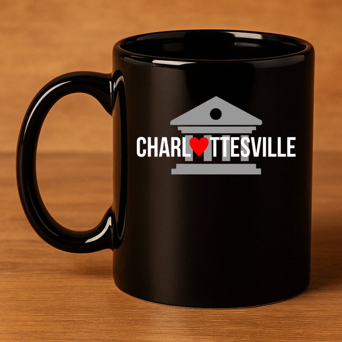 Heart Charlottesville 11oz C Handle Ceramic Mug