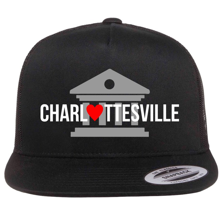 Heart Charlottesville Flat Bill Trucker Hat