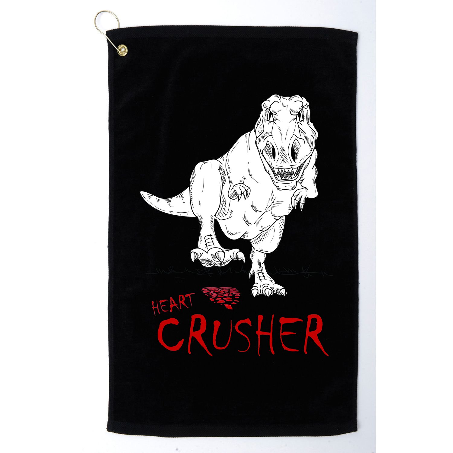 Heart Crusher Valentine's Day Golf Towel