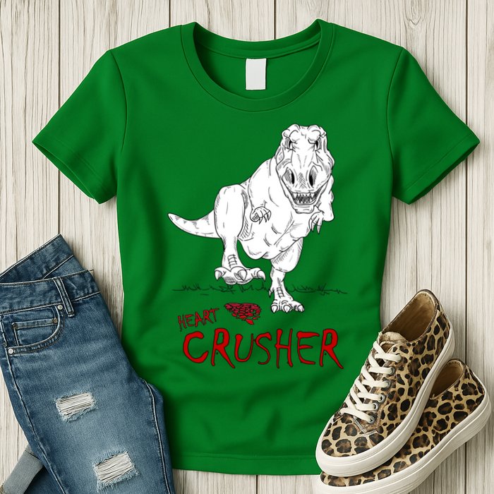 Heart Crusher Valentine's Day Womens T-Shirt