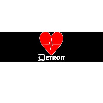 Heart Detroit Pulse Bumper Sticker