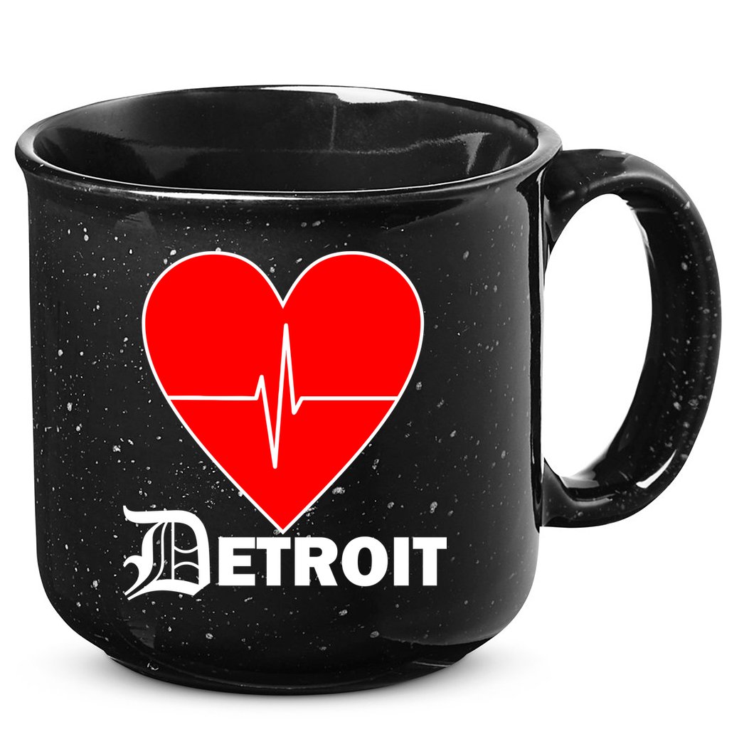 Heart Detroit Pulse 15oz Campfire Ceramic Mug
