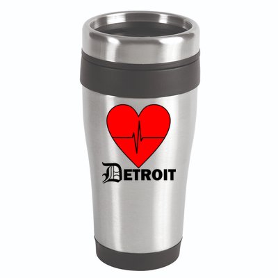 Heart Detroit Pulse 16oz Travel Tumbler