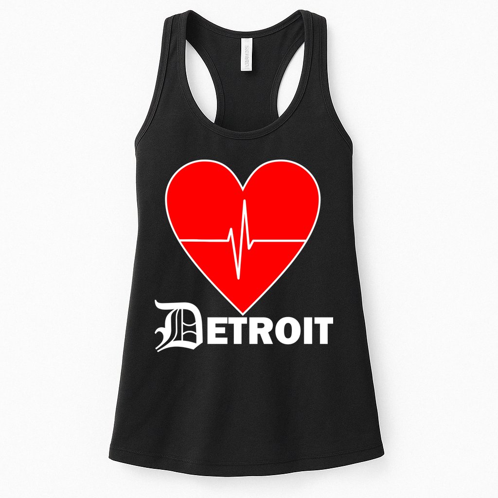 Heart Detroit Pulse Womens Tank Top