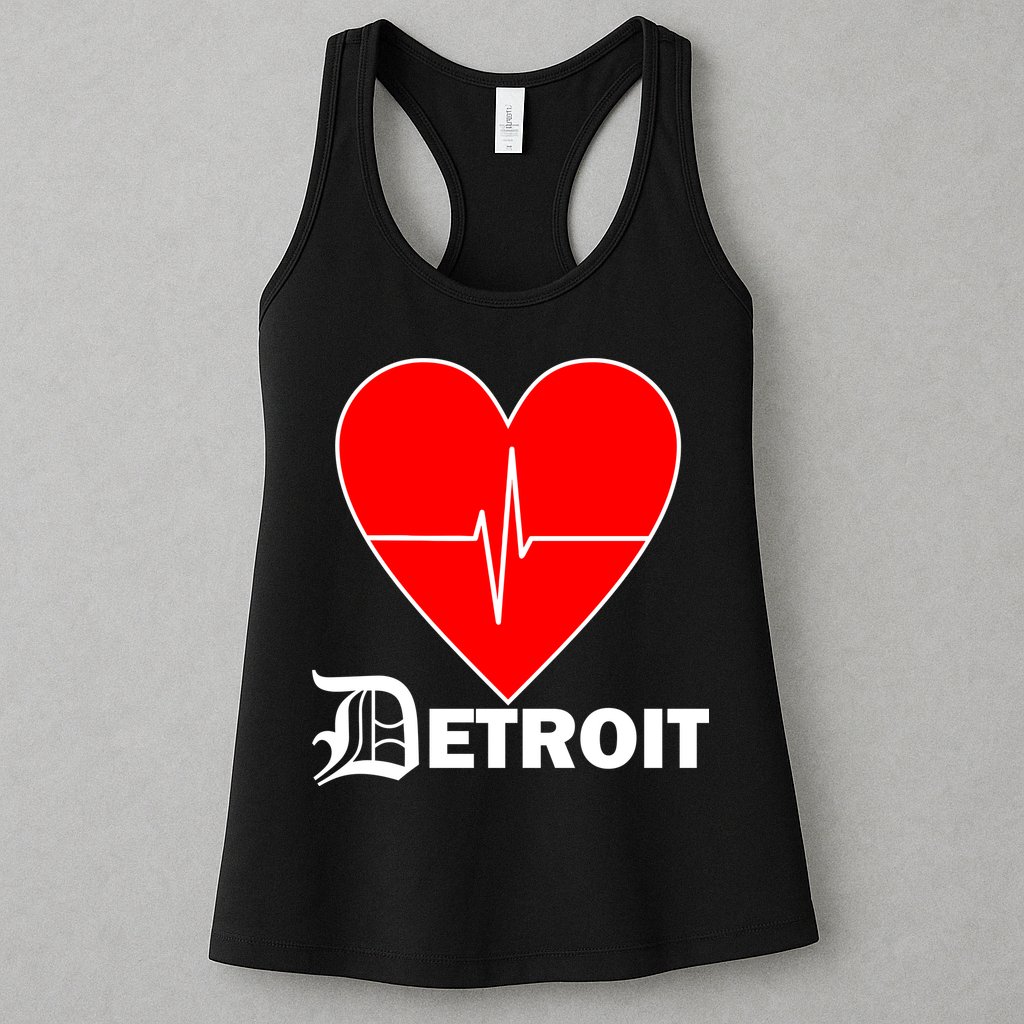 Heart Detroit Pulse Womens Tank Top