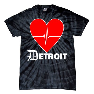 Heart Detroit Pulse Tie-Dye T-Shirt