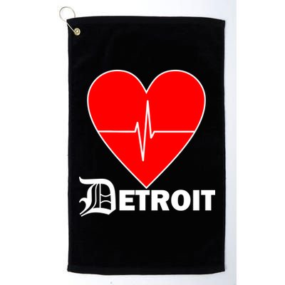 Heart Detroit Pulse Platinum Collection Golf Towel