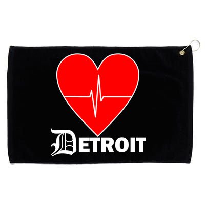 Heart Detroit Pulse Grommeted Golf Towel