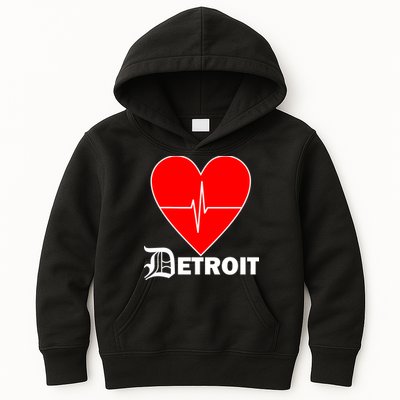 Heart Detroit Pulse Kids Hoodie