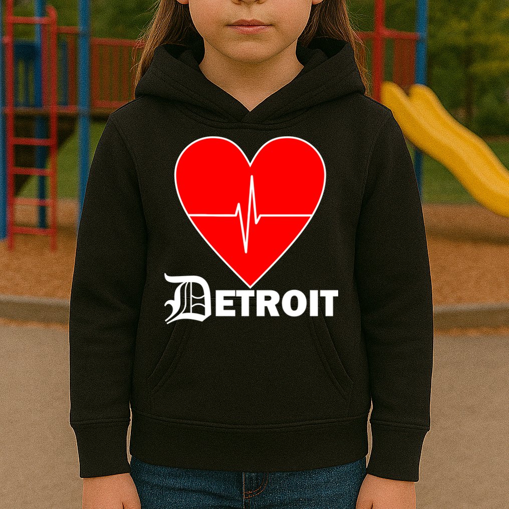 Heart Detroit Pulse Kids Hoodie