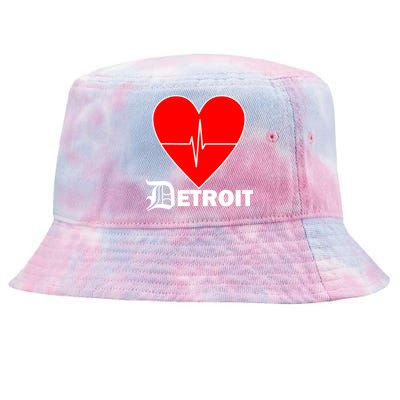 Heart Detroit Pulse Tie-Dyed Bucket Hat