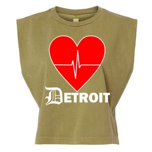 Heart Detroit Pulse Garment-Dyed Women's Muscle Tee