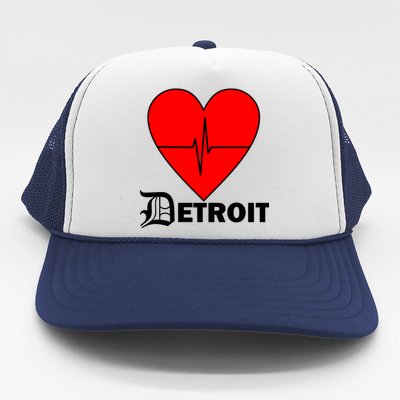 Heart Detroit Pulse Trucker Hat