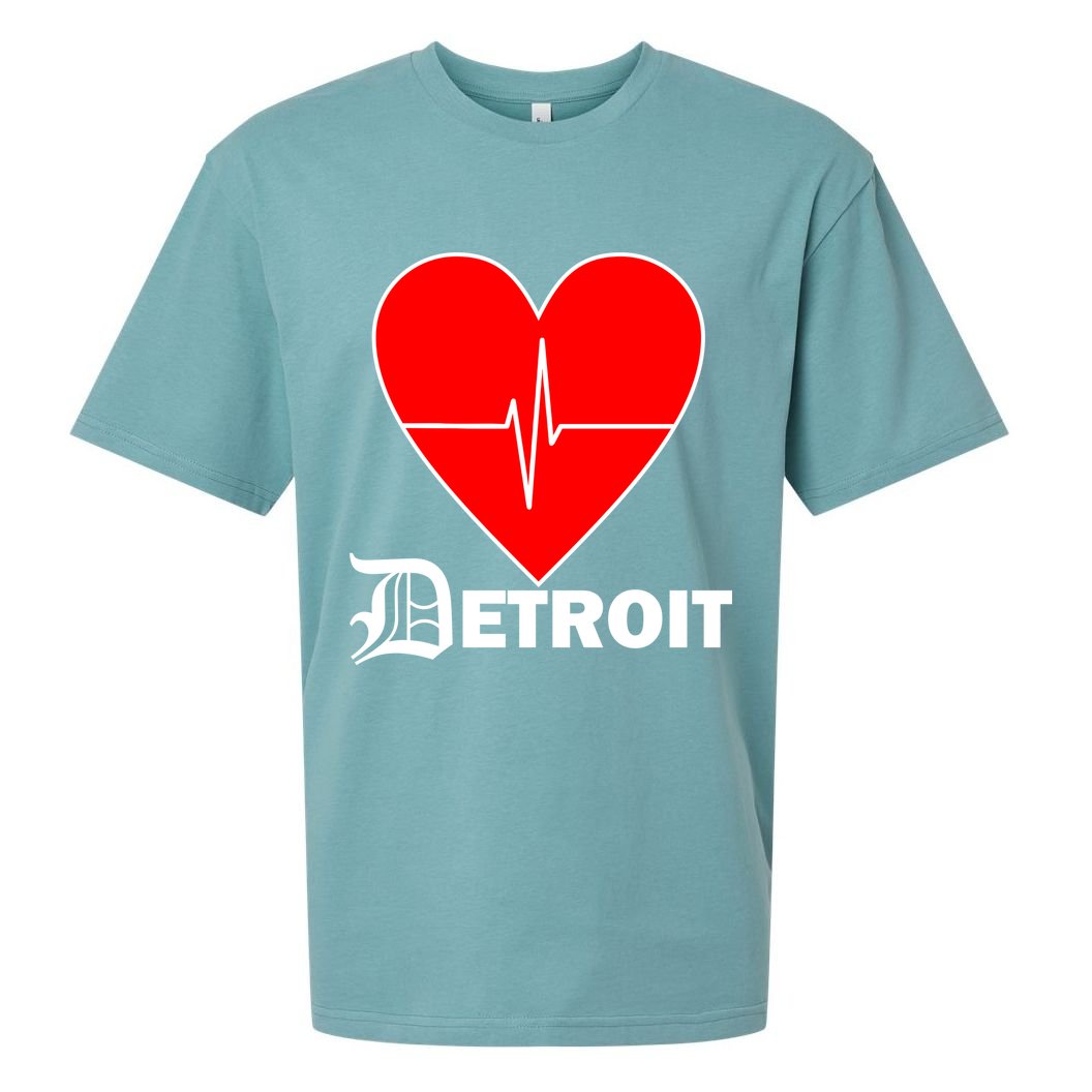 Heart Detroit Pulse Sueded Cloud Jersey T-Shirt