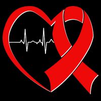 Heart Disease Health Awareness Heartbeat Red Ribbon Baby Bodysuit