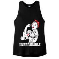 Heart Diseases Unbreakable We Can Do It Ladies PosiCharge Tri-Blend Wicking Tank