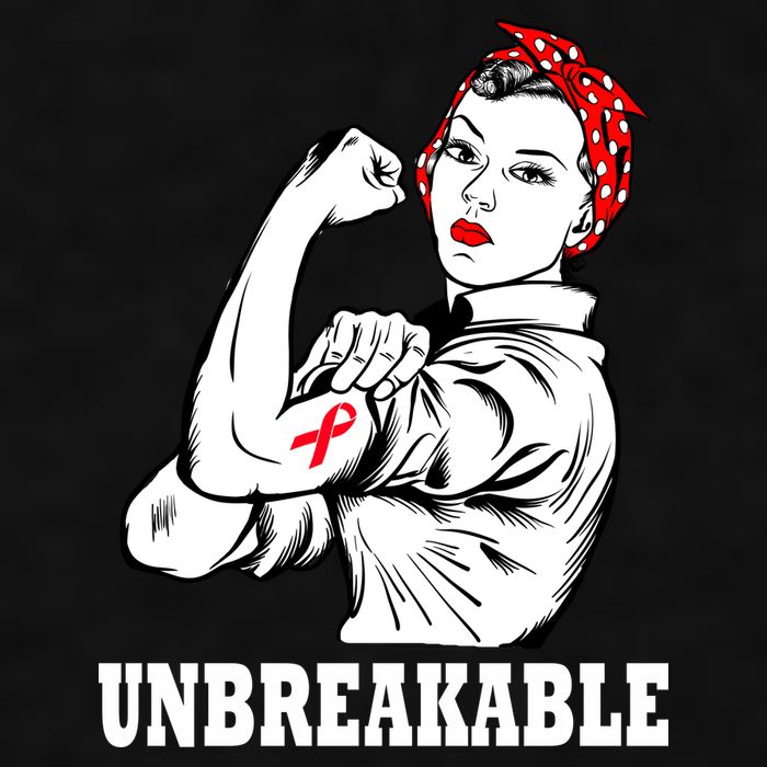 Heart Diseases Unbreakable We Can Do It Ladies PosiCharge Tri-Blend Wicking Tank