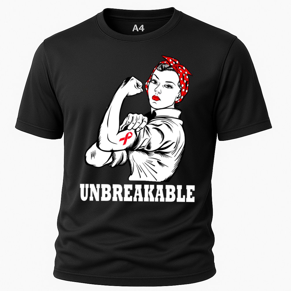 Heart Diseases Unbreakable We Can Do It Performance Shirt