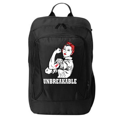 Heart Diseases Unbreakable We Can Do It City Backpack