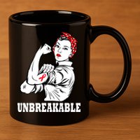 Heart Diseases Unbreakable We Can Do It 11oz C Handle Ceramic Mug