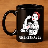 Heart Diseases Unbreakable We Can Do It 11oz C Handle Ceramic Mug