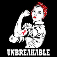 Heart Diseases Unbreakable We Can Do It Drawstring Bag